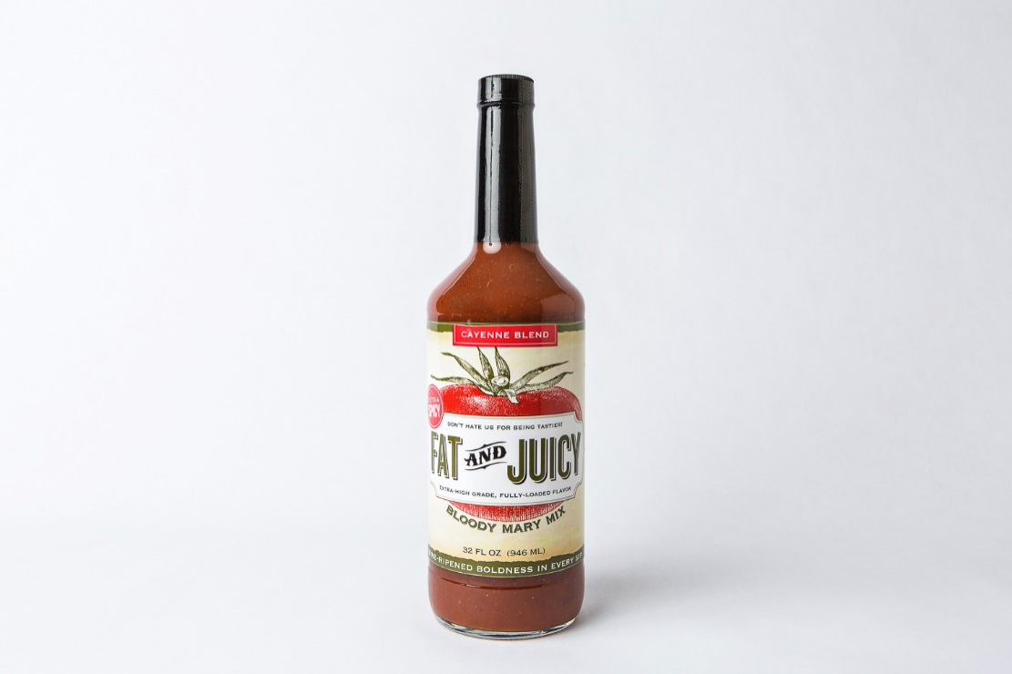 Fat and Juicy Cayenne Bloody Mary Mix Photograph of Bottle