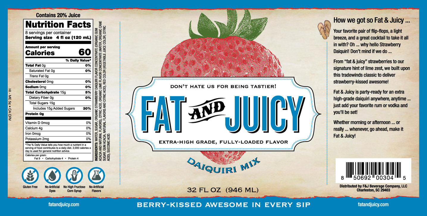 Fat and Juicy Daiquiri Mix Image of Label